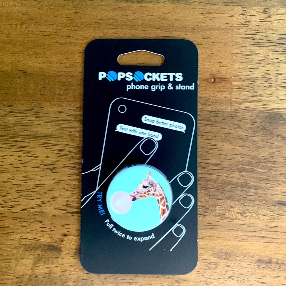 NEW Popsockets Giraffe phone grip and stand